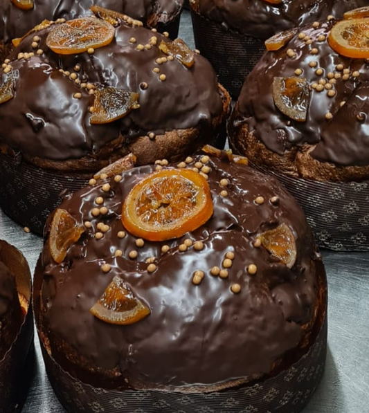 Panettone arancia e cioccolato