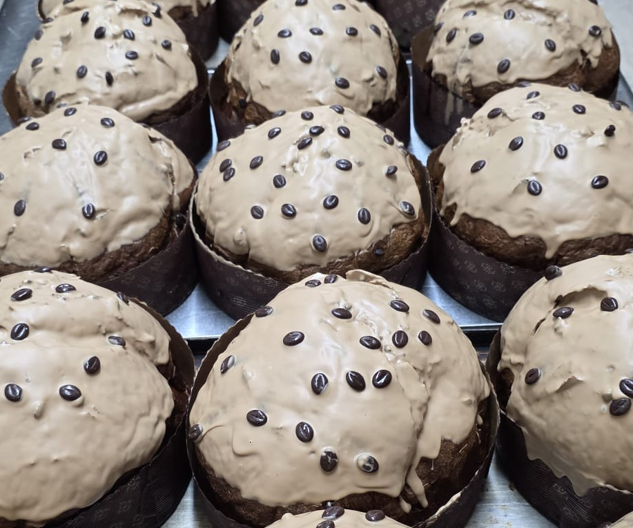 Panettone al cioccolato e caffè